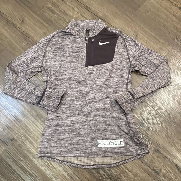 Nike Dri FIt Therma Sphere Womens Large Purple Running Top SoulCycle - Picture 1 of 14